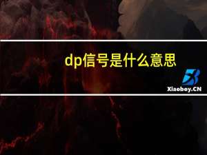 dp信号是什么意思