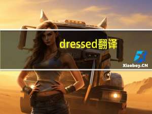 dressed翻译