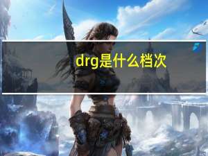 drg是什么档次