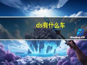 ds有什么车（ds是什么牌子的车）
