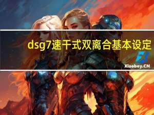 dsg7速干式双离合基本设定