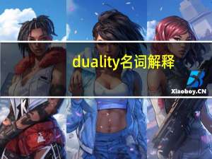 duality名词解释
