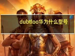 dubtloo华为什么型号