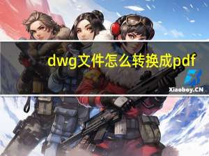 dwg文件怎么转换成pdf（dwg文件）