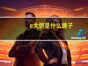 e大饼是什么牌子