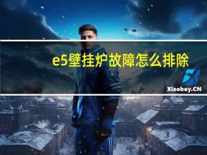 e5壁挂炉故障怎么排除