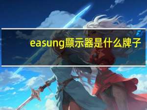 easung顯示器是什么牌子