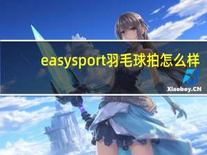 easysport羽毛球拍怎么样（easysport）