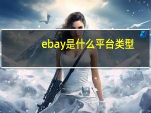ebay是什么平台类型（ebay是什么平台）