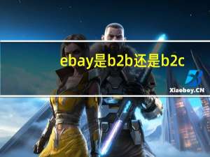 ebay是b2b还是b2c