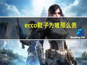 ecco鞋子为啥那么贵