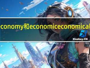 economy和economiceconomical的区别