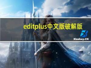 editplus中文版破解版（editplus中文）