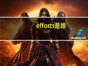 efforts是啥（efforts）