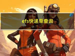 efs快递单查询（fde快递单号查询）