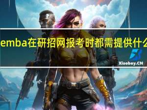 emba在研招网报考时都需提供什么材料