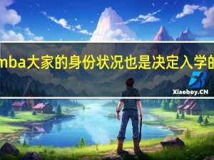 emba大家的身份状况也是决定入学的关键吗