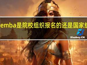 emba是院校组织报名的还是国家组织的