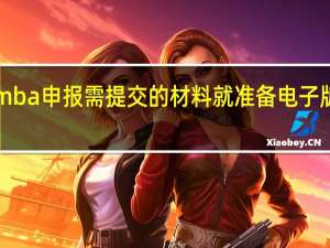 emba申报需提交的材料就准备电子版就行吗