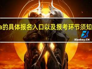 emba的具体报名入口以及报考环节须知的事项详解