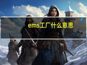 ems工厂什么意思