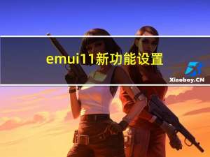 emui11新功能设置（emui11新功能）