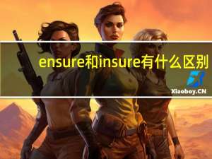ensure和insure有什么区别