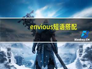 envious短语搭配