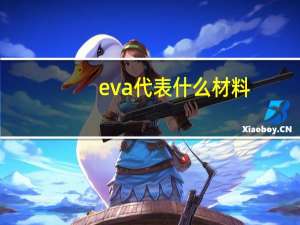 eva代表什么材料