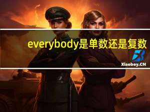 everybody是单数还是复数