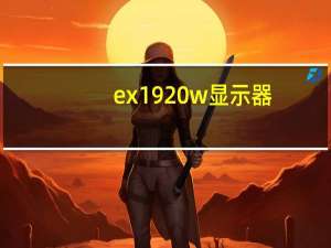 ex1920w显示器（ex1920）
