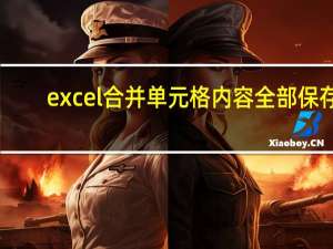 excel合并单元格内容全部保存（excel合并单元格）