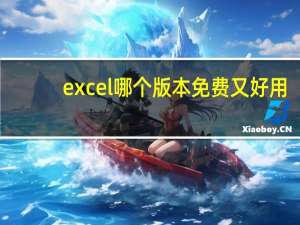excel哪个版本免费又好用