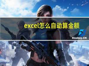 excel怎么自动算金额（excel表格自动算金额）