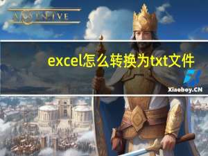 excel怎么转换为txt文件（txt格式文件如何转换成excel文件）