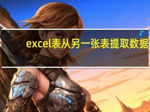 excel表从另一张表提取数据（excel筛选后的数据导出到另一张表）