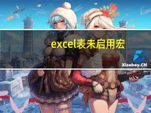 excel表未启用宏,但包含启用宏的内容