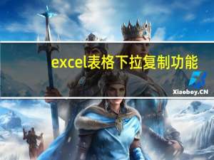 excel表格下拉复制功能（excel表格下拉叠加）