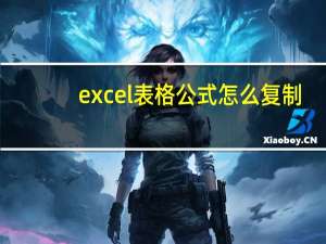 excel表格公式怎么复制（excel表格公式不计算）