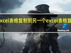 excel表格复制到另一个excel表格复制不了