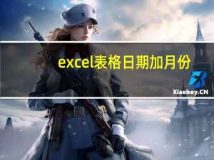 excel表格日期加月份（excel表格日期加月份）