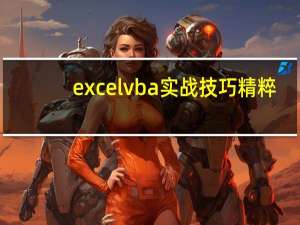 excelvba实战技巧精粹（excelvba教程）