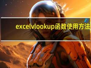 excelvlookup函数使用方法