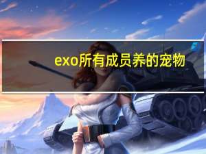 exo所有成员养的宠物