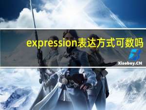 expression表达方式可数吗
