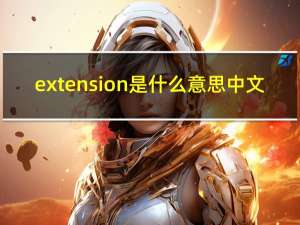 extension是什么意思中文（extension）