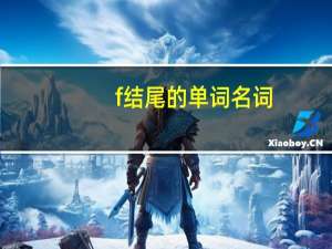 f结尾的单词名词