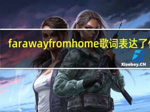 far away from home歌词表达了什么