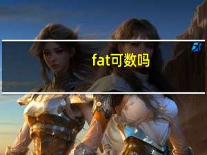 fat可数吗