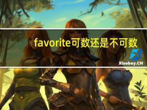 favorite可数还是不可数